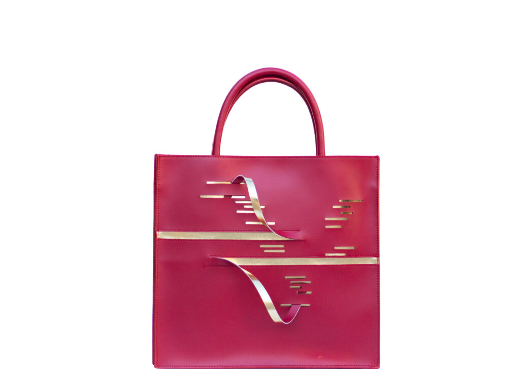 Bordeaux/oro - Shopper
